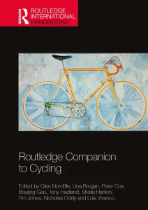 routledge companion to cycling cover image showing a yellow bicycle